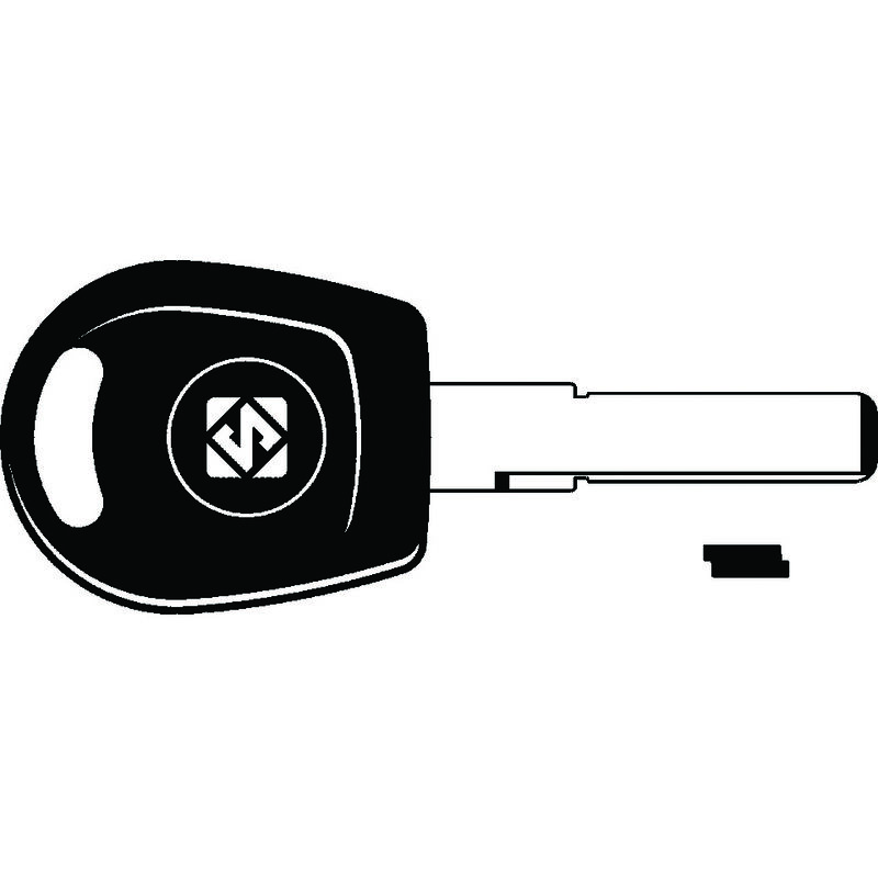 foto del prodotto chiavi auto look a like porta transponder hu66te hu66te