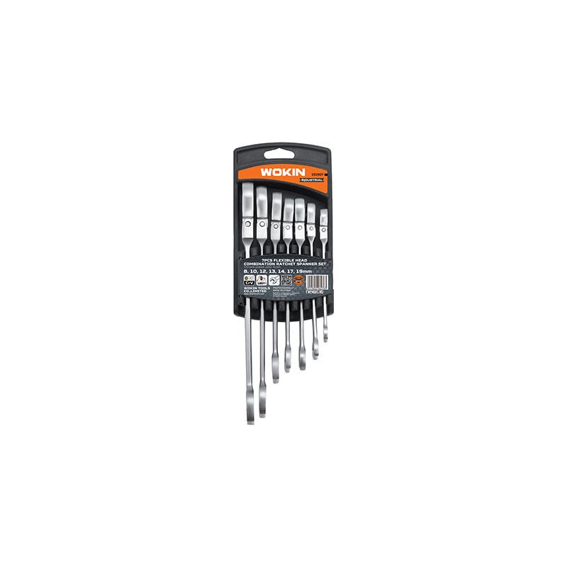 foto del prodotto chiavi combinate a cricco flex serie 151907 wokin mm 8 19 cf pz 7