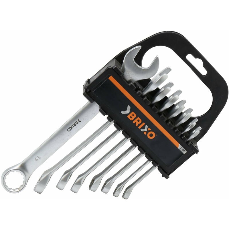 foto del prodotto chiavi combinate in serie con supporto brixo 8 pezzi 8 19 