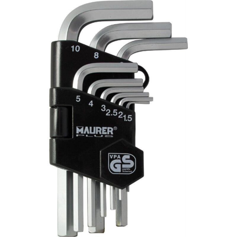 foto del prodotto chiavi esagon.maschio in serie maurer plus 9pz cf. blister