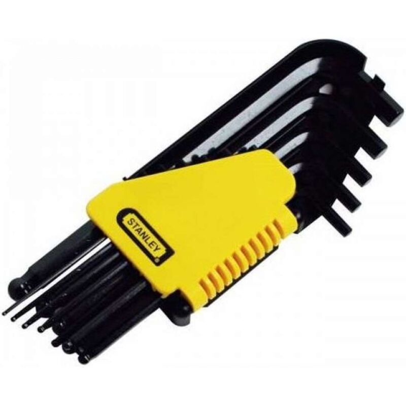 foto del prodotto chiavi esagonali stanley in pollici 12 pezzi con sfera