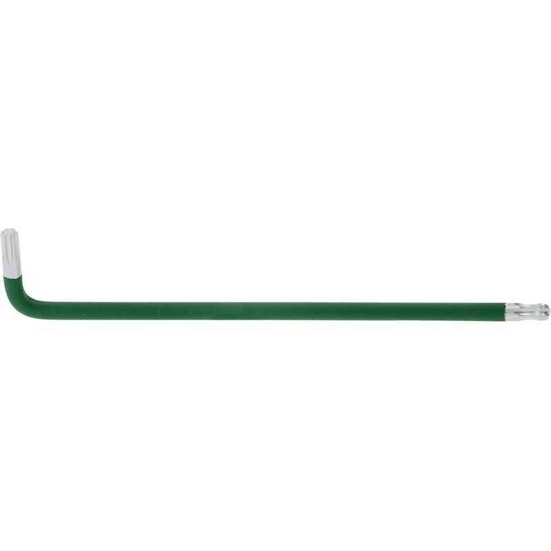 foto del prodotto chiavi maschio esagonali torx piegate a testa sferica, xl, t25, verde scuro