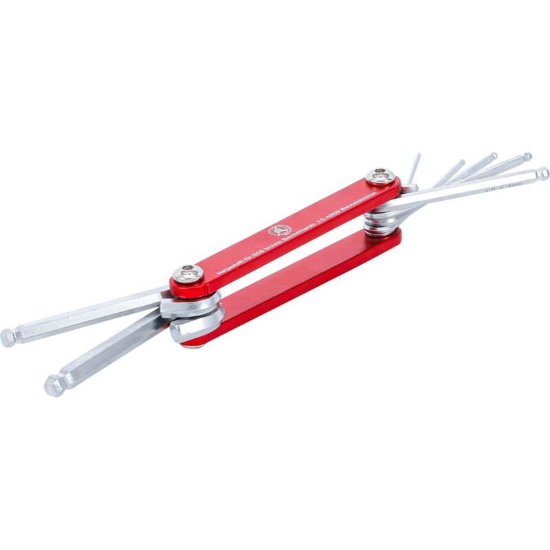 foto del prodotto chiavi maschio esagono interno con testa sferica 1,5 - 6 mm 7 pz.