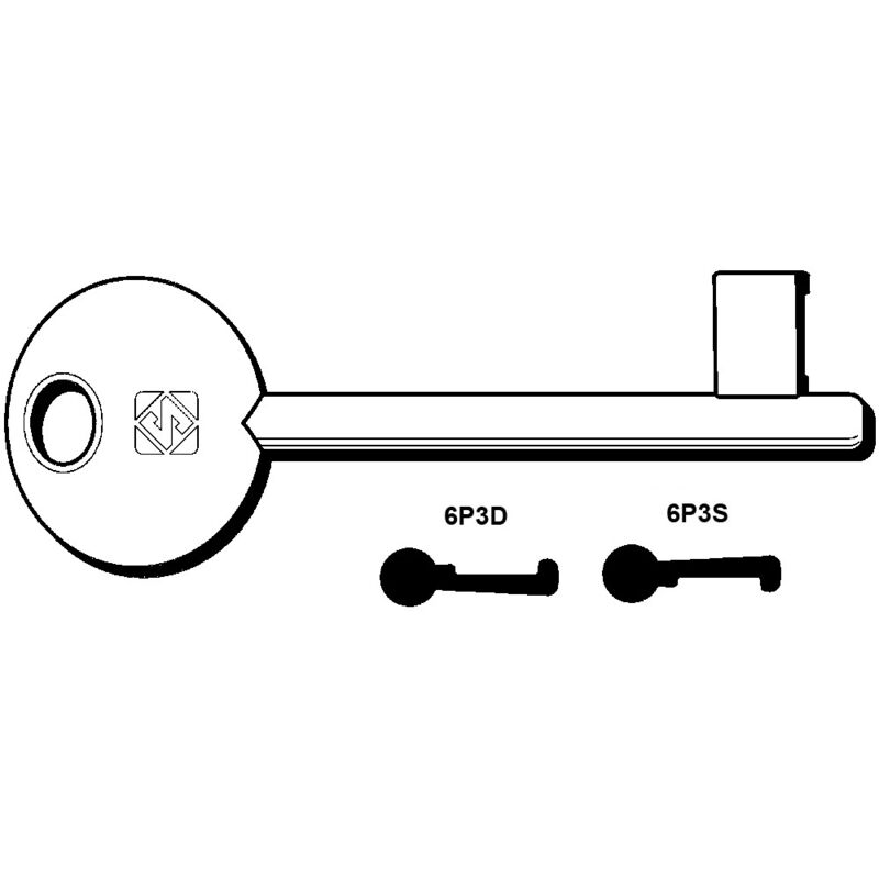 foto del prodotto chiavi patent passepartout bonaiti, iseo, mp 6p3s sx ex 5012 