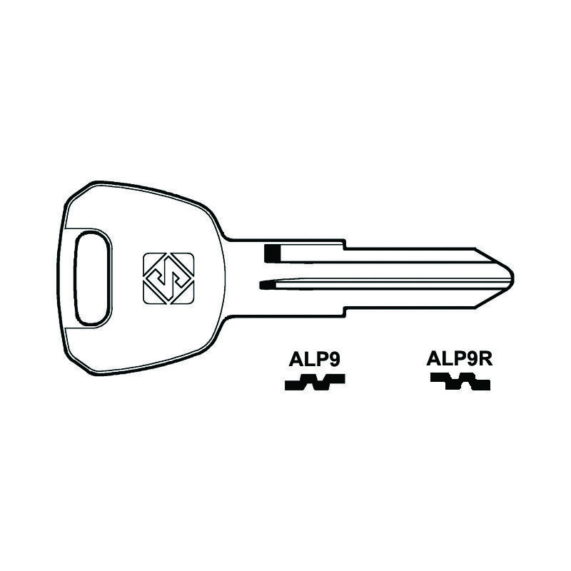 foto del prodotto chiavi per cilindri alpha 5 spine piccole alp9r sx