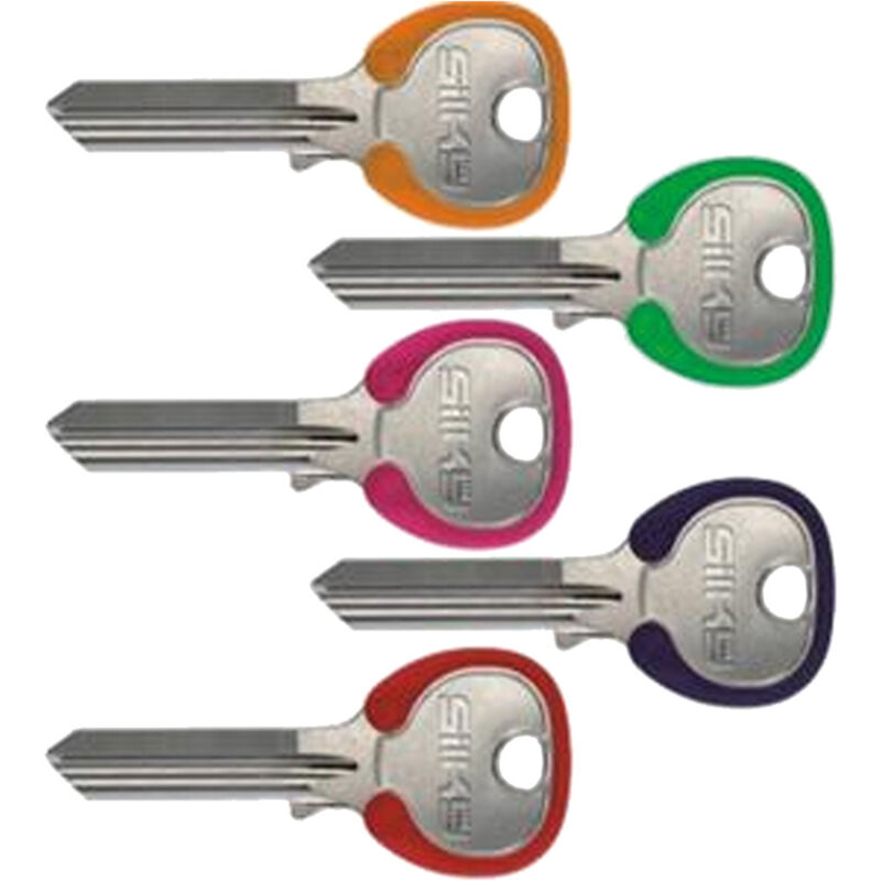 foto del prodotto chiavi per cilindri iseo 5 spine grandi ie6dz - ie6dz dx silky 4 colori assortiti