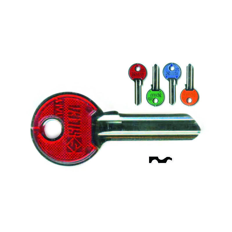 foto del prodotto chiavi per cilindri iseo 5 spine piccole ie3sl ie3sl dx slim fluo colori assortiti