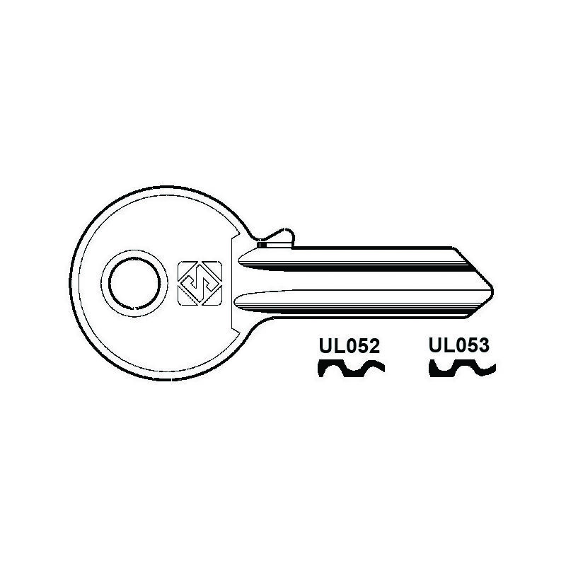 foto del prodotto chiavi per cilindri universal 4 spine grandi in acc. nich. ul053 sx