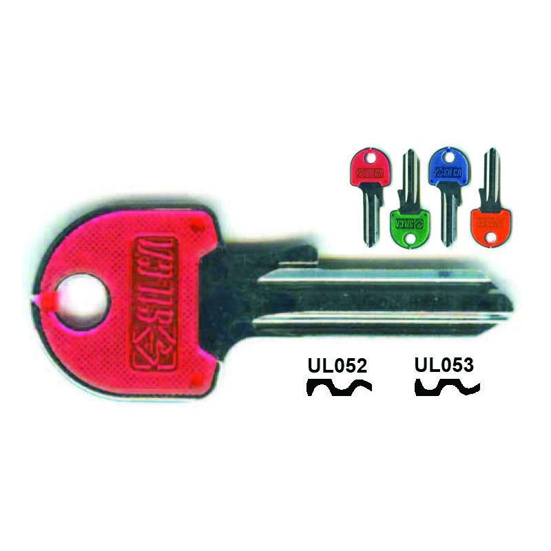 foto del prodotto chiavi per cilindri universal 4 spine grandi ul052slsl dx slim fluo colori assort. testa l