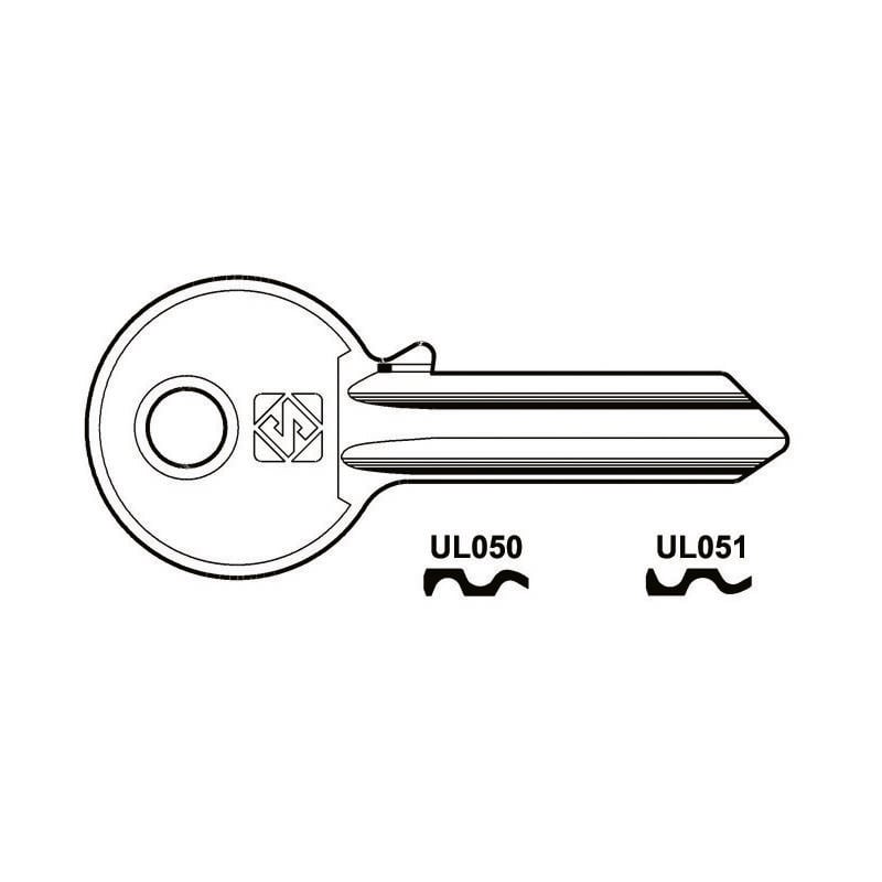 foto del prodotto chiavi per cilindri universal 5 spine grandi in acc. nich. ul050 dx