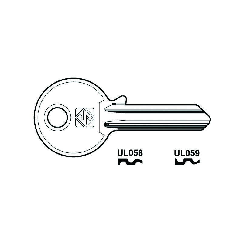 foto del prodotto chiavi per cilindri universal 5 spine piccole in acc. nich. ul059 sx
