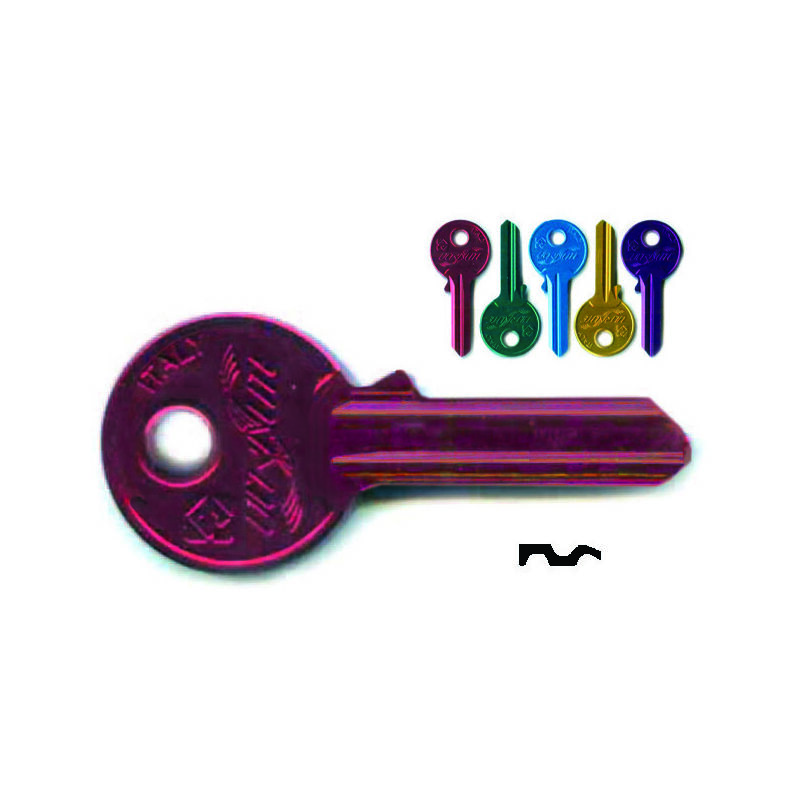 foto del prodotto chiavi per cilindri universal 5 spine piccole ul058u ul058u dx ultralite 5 colori assortiti