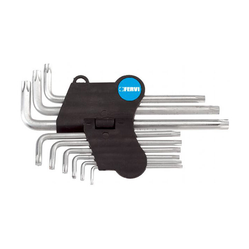 foto del prodotto chiavi professionali torx resistorx 9 pz fervi 0220