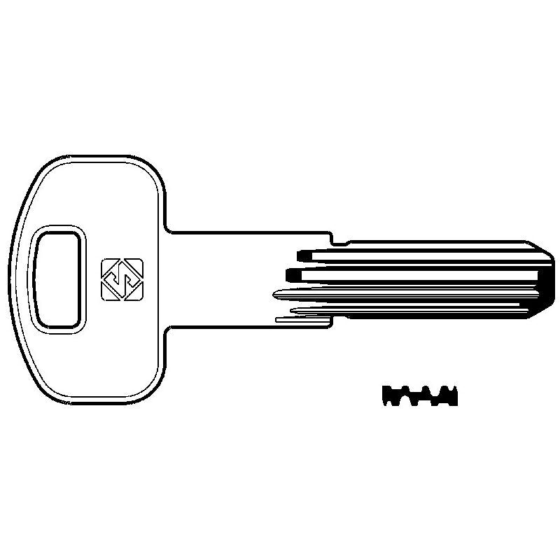 foto del prodotto chiavi punzonate per cilindri securemme 10 spine scm1r scm1r