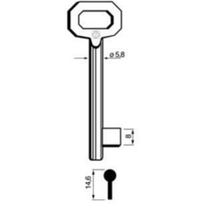 foto del prodotto chiavi silca patent 5010 passepartout corta bronz - 5 pz