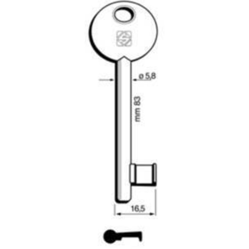 foto del prodotto chiavi silca patent agb-disp 6p1s bz - 5 pz