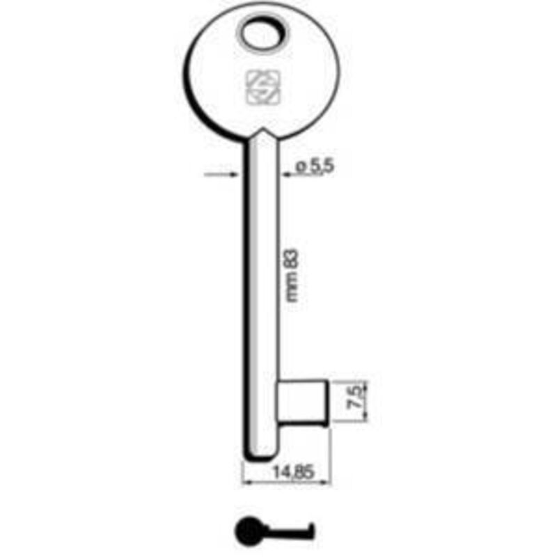 foto del prodotto chiavi silca patent bon-p disp 6p2d bz - 5 pz