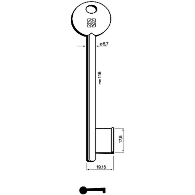 foto del prodotto chiavi silca patent corni disp 6p7s ni - 5 pz