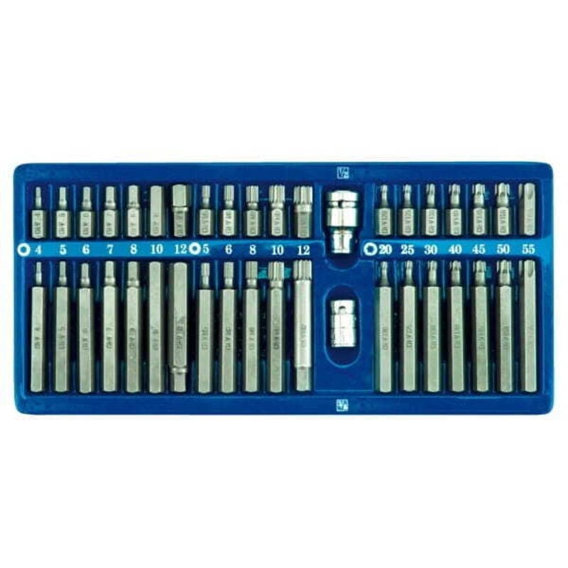 foto del prodotto chiavi speciali esagonali, torx, scanalate, set da 40 in una custodia di metallo 66400 vorel