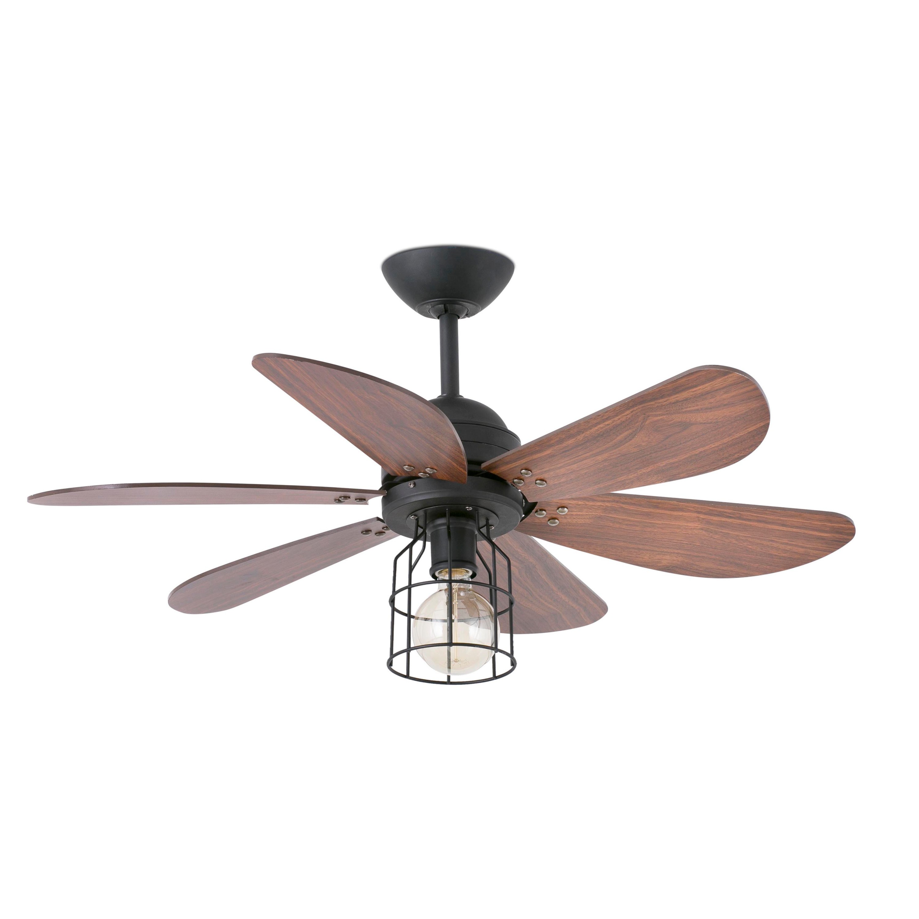 foto del prodotto chicago, ventilatore con luce, faro barcelona