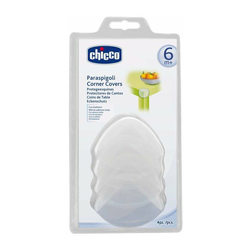 foto del prodotto chicco 00060806000000 paraspigoli per bambini bianco 4 pezzi