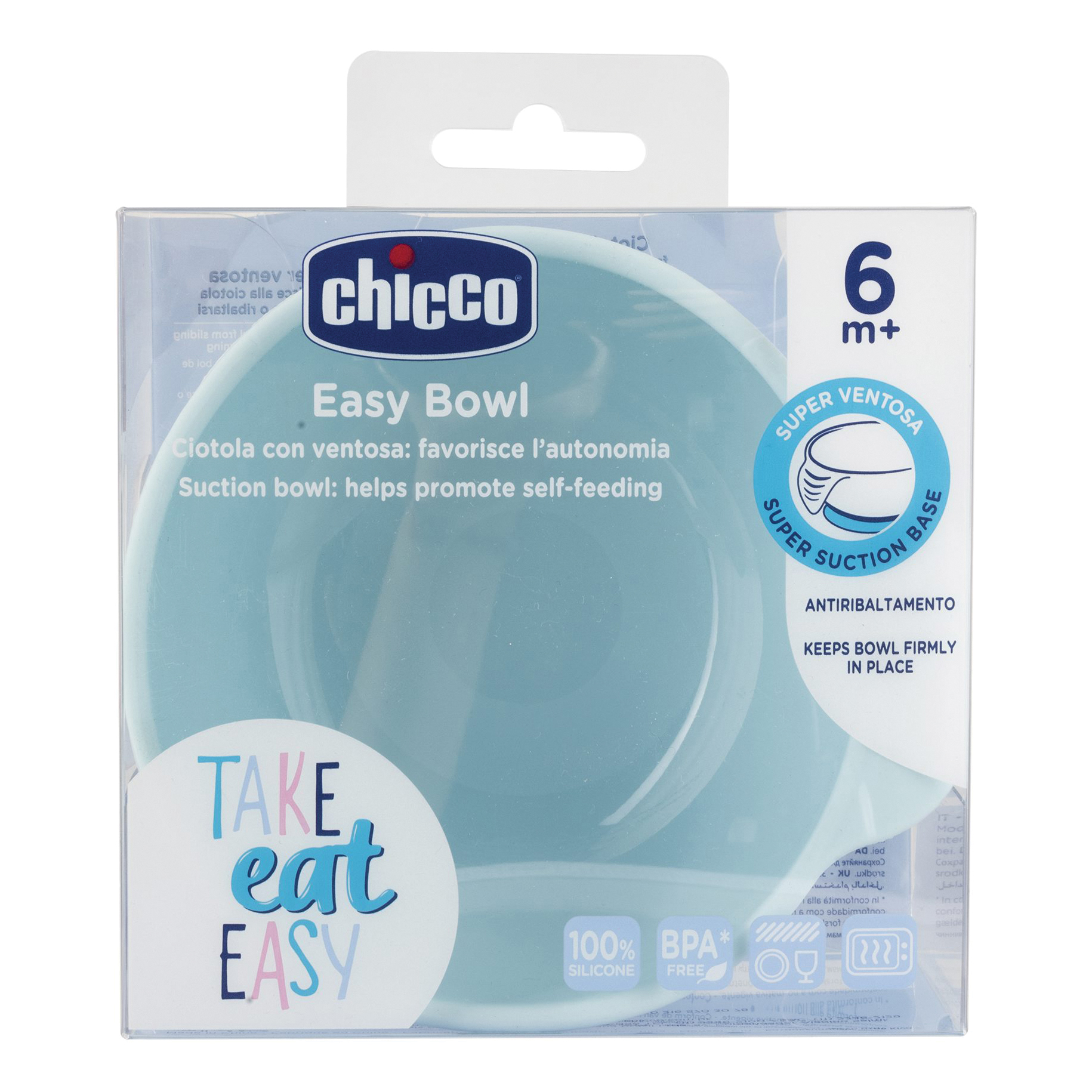 foto del prodotto chicco ciotola silicone rosa