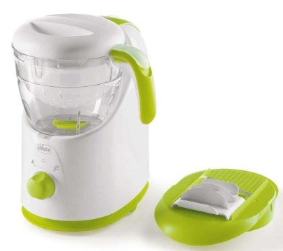 foto del prodotto chicco easy meal pentola a vapore 1 cestello i libera installazione 500 w verde, bianco