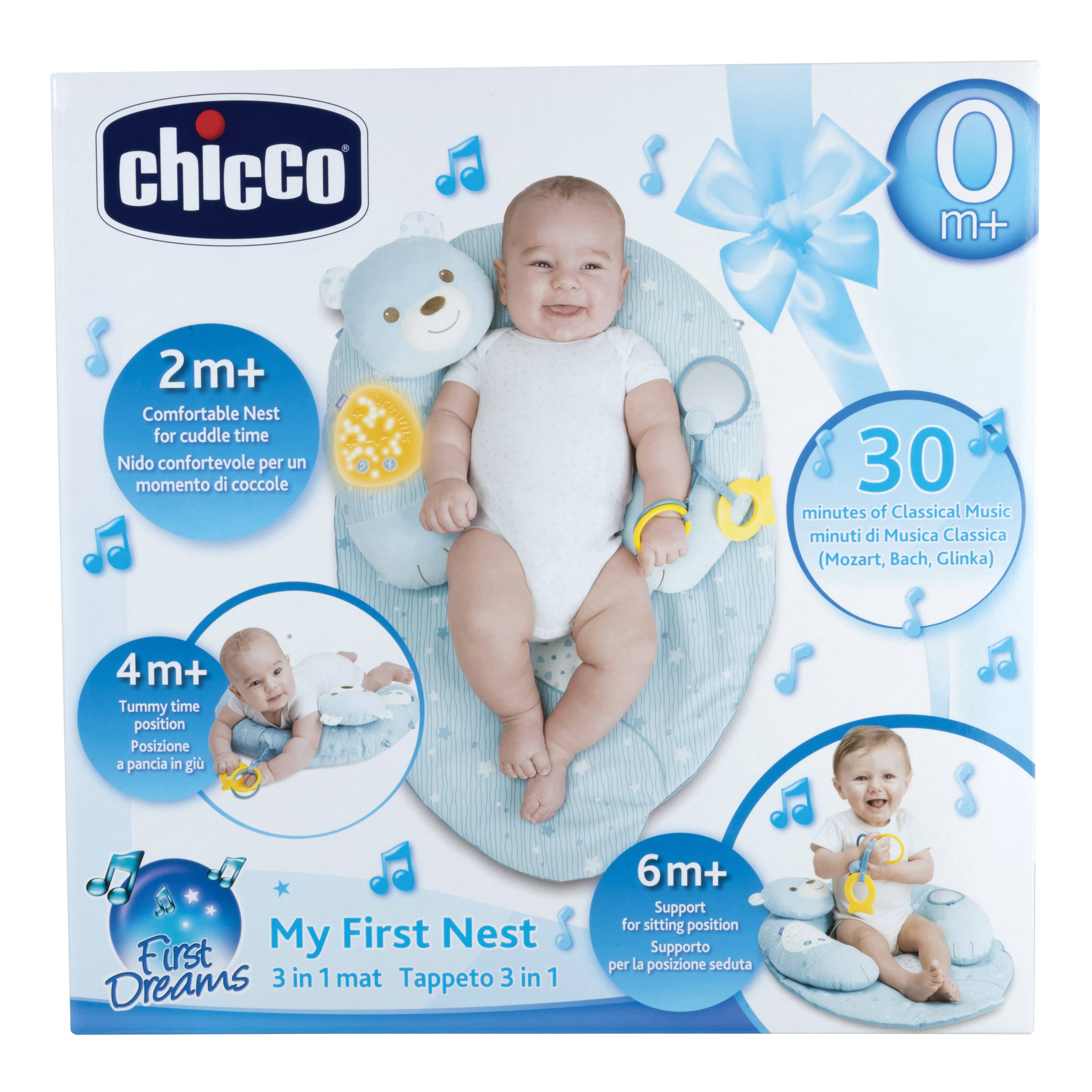 foto del prodotto chicco gioco fd my first nest azzurro