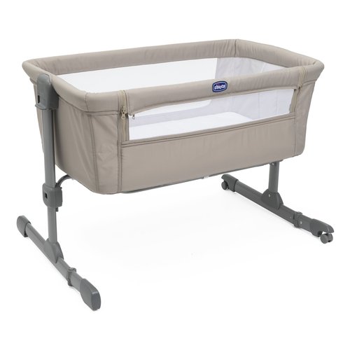 foto del prodotto chicco next2me essential culla plastica beige, grigio