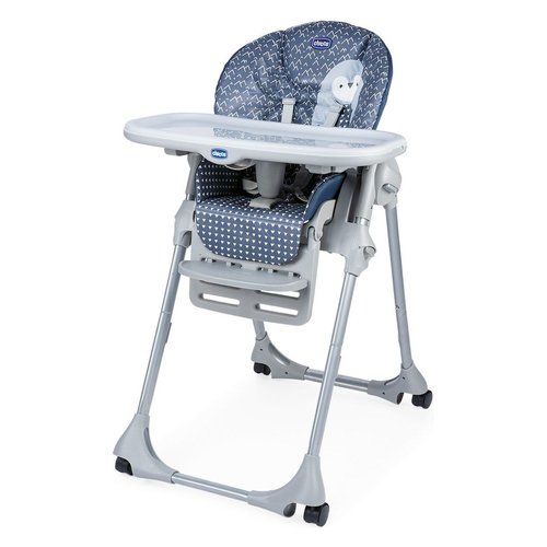 foto del prodotto chicco polly easy alzasedia tradizionale seduta imbottita nero, grigio, bianco 05079565950000