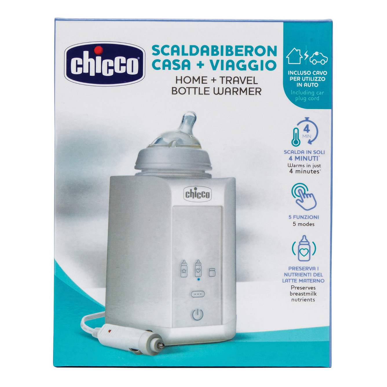foto del prodotto chicco scaldabiberon casa viaggio 1 pezzo