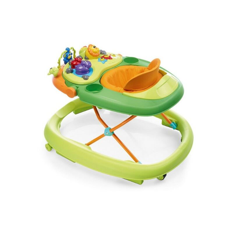 foto del prodotto chicco walky talky girello bambini con barra giochi e attivit musicali dai 6 mesi ai 12 kg green wave