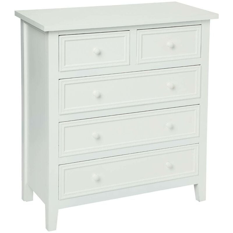 foto del prodotto chiffoniera bianca charme 5 cassetti atmosphera cr ateur d int rieur