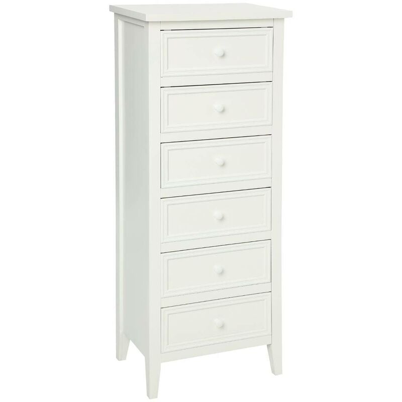 foto del prodotto chiffoniera bianca charme 6 cassetti atmosphera cr ateur d int rieur