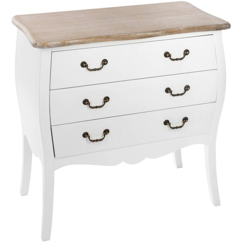foto del prodotto chiffoniera bianca chrysa a 3 cassetti atmosphera cr ateur d int rieur