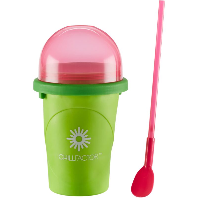 foto del prodotto chillfactor co07952 fresallizioso macchina di granizzazione con bicchiere riutilizzabile e cannuccia inclusa, bandai