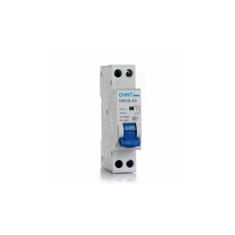 foto del prodotto chint interruttore magnetotermico din 1p n 6a 4.5ka 1m 70015 curva c 190234