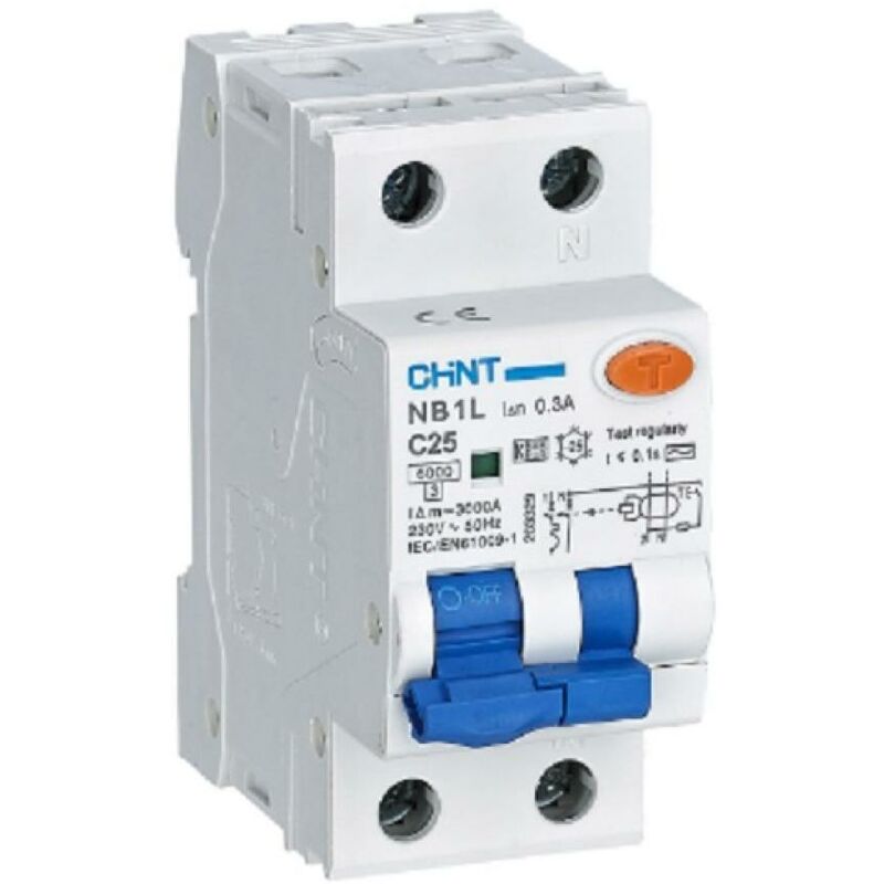 foto del prodotto chint interruttore magnetotermico nb1l2 c16 1pn 6 ac30 int mtd 1p n