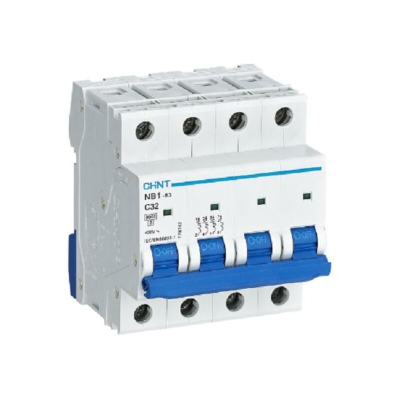foto del prodotto chint interruttori magnetotermici nb1 63 c10 4p 6 int mt 4p 10a curv