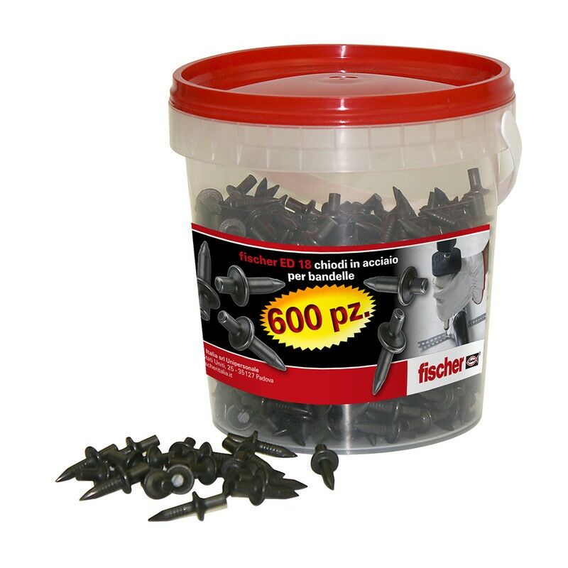 foto del prodotto chiodi a percussione ed in box da 600pz fischer ed18box