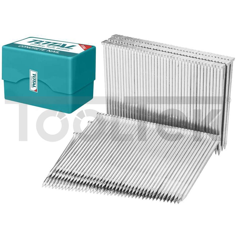 foto del prodotto chiodi per chiodatrice sparachiodi punti 25mm cemento 1000pz total