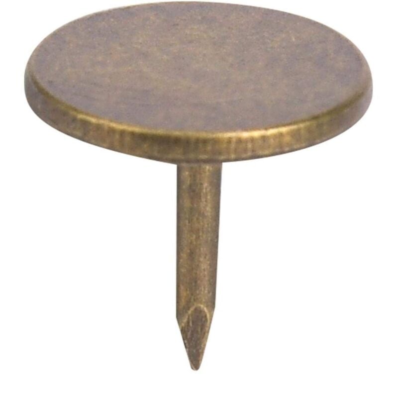foto del prodotto chiodi per tappezzeria sheens, 100 pezzi, spilli decorativi rotondi in ferro ciano bronzo a testa piatta, per divani antichi, mobili, tappezzeria in