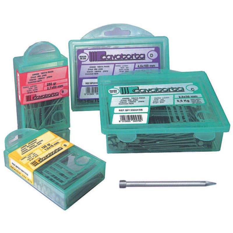 foto del prodotto chiodi testa gruppino bricoline mm. 1,0 5x15 gr.125