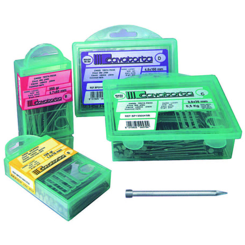 foto del prodotto chiodi testa gruppino bricoline mm. 1,5 10x30 gr.125