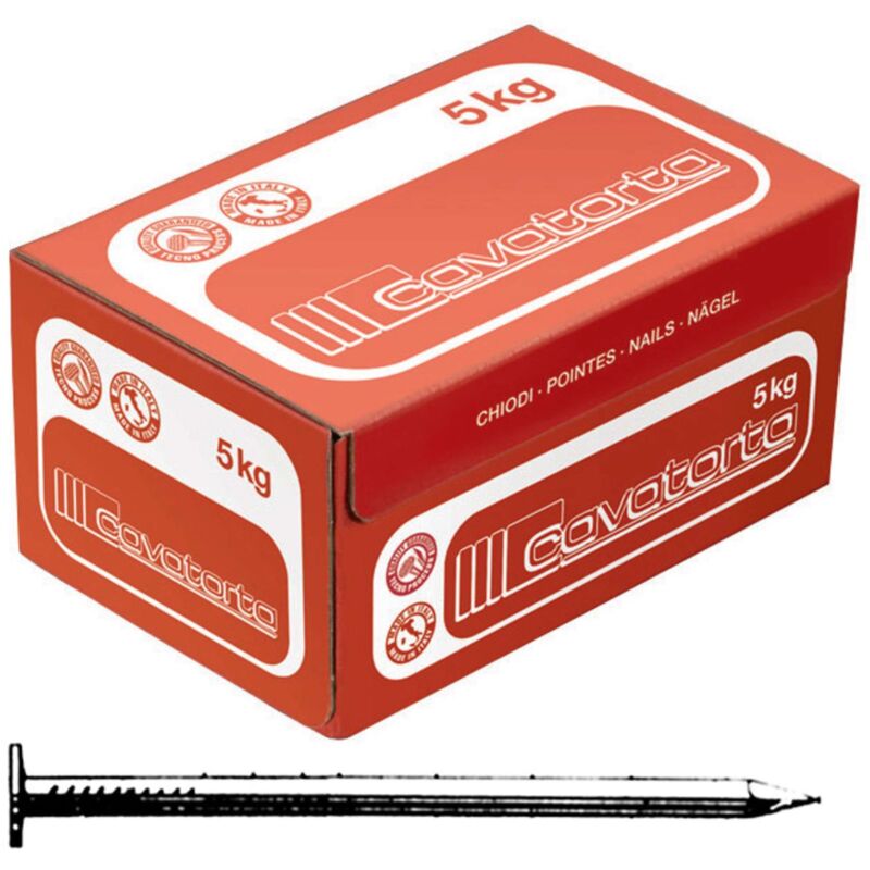 foto del prodotto chiodi testa piana 13x30 cavatorta 5 kg