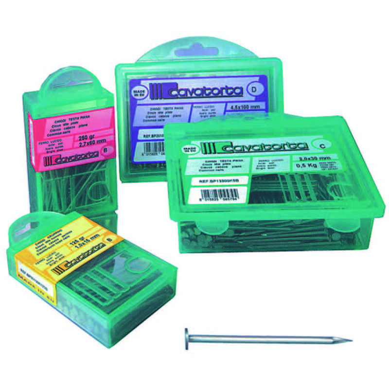 foto del prodotto chiodi testa piana bricoline mm. 3,0 17x70 gr.500