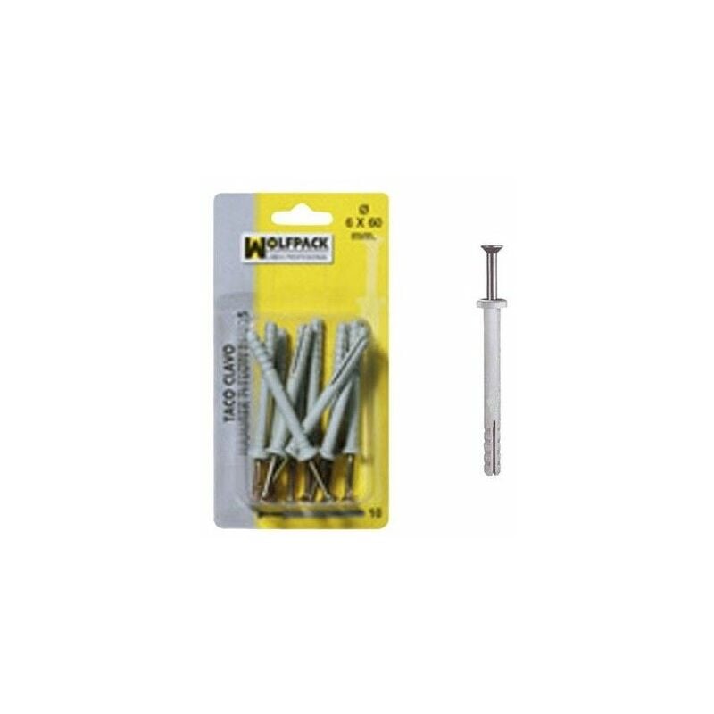 foto del prodotto chiodo tassello mn 6x60 mm. 10 pezzi 