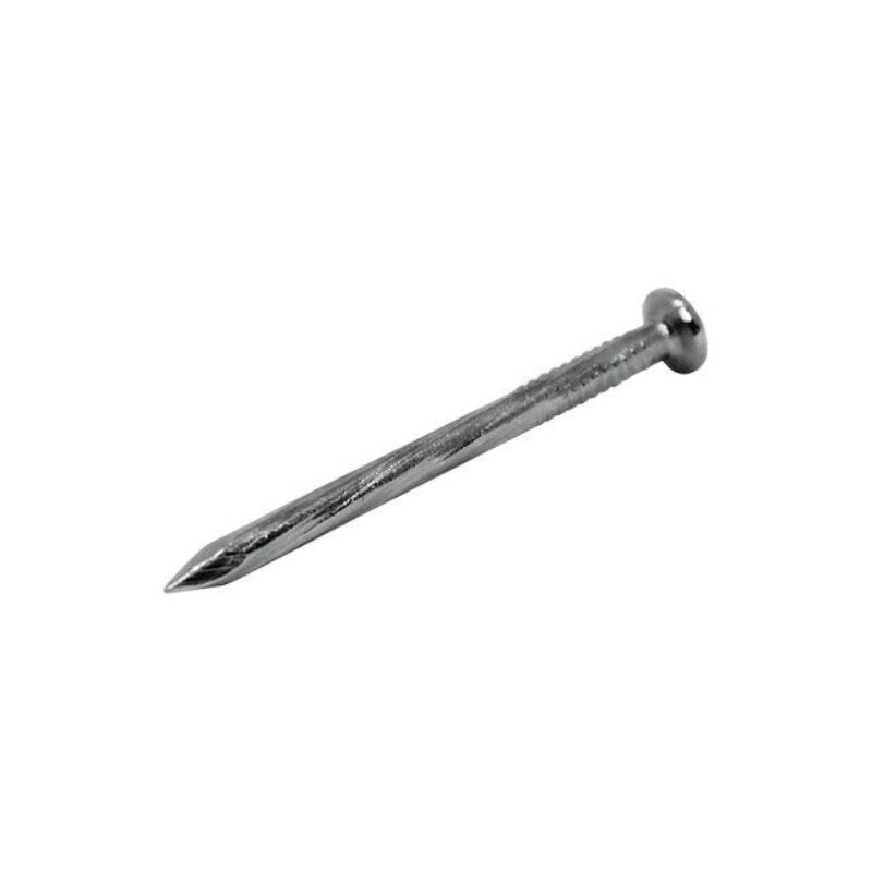 foto del prodotto chiodo testa piana elicoidale cavatorta temprato zincato cf kg 2,5 mm 3,5x60 cavatorta