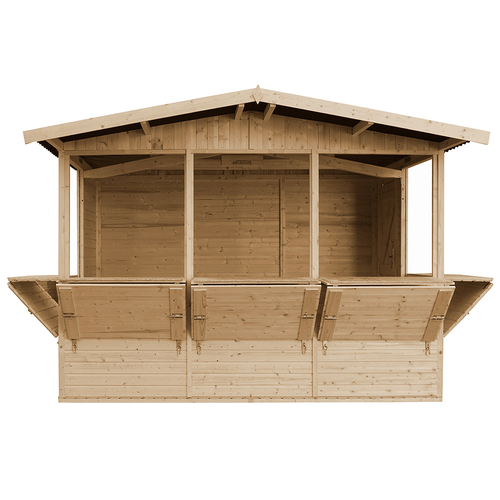 foto del prodotto chiosco in legno da giardino 336x263 cm 6 m2 timbela m150b