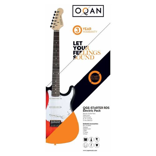 foto del prodotto chitarra e amplificatore oqan 657003 qge starter rds electric pack